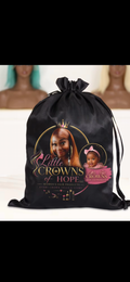 Little Crowns of Hope Luxury Satin Wig Bag